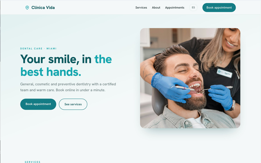 Clínica Vida — Dental